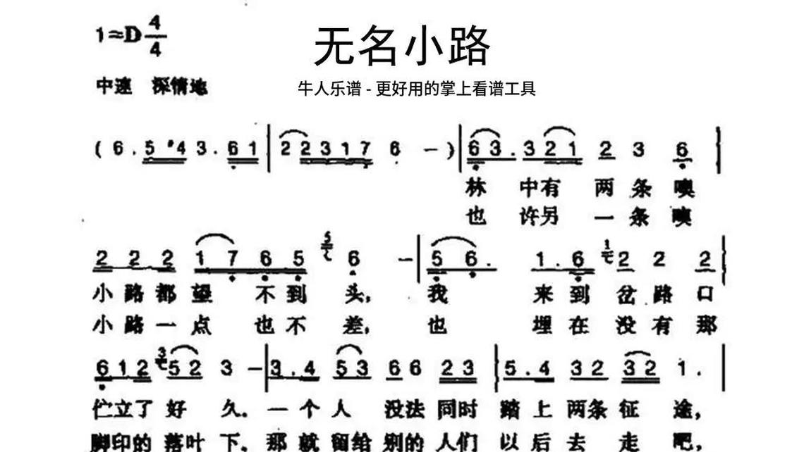今生陪你一起走-牛人乐谱