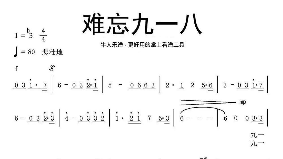 碧海潮生曲-牛人乐谱