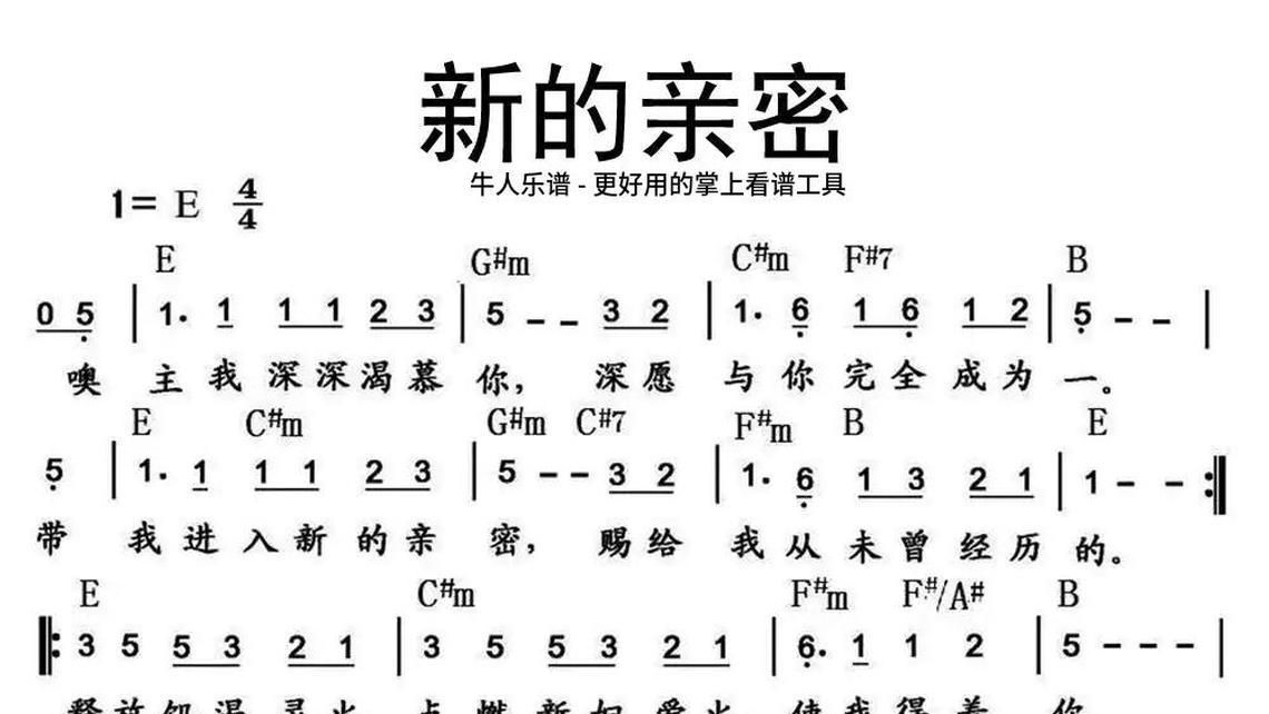 你的爱不离不弃-牛人乐谱