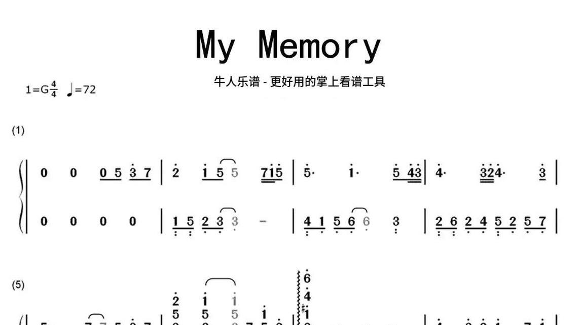 忘不掉的你数字简谱图片